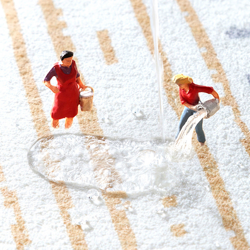 Simplicity Color Blooming Rug Multicolor Polyester Area Carpet Anti-Slip Backing Rug for Living Room