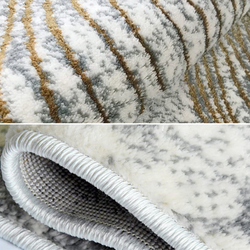 Nordic Ink Traces Teppich, bunt, gemischter Polyester-Teppich, rutschfester Teppich für Heimdekoration