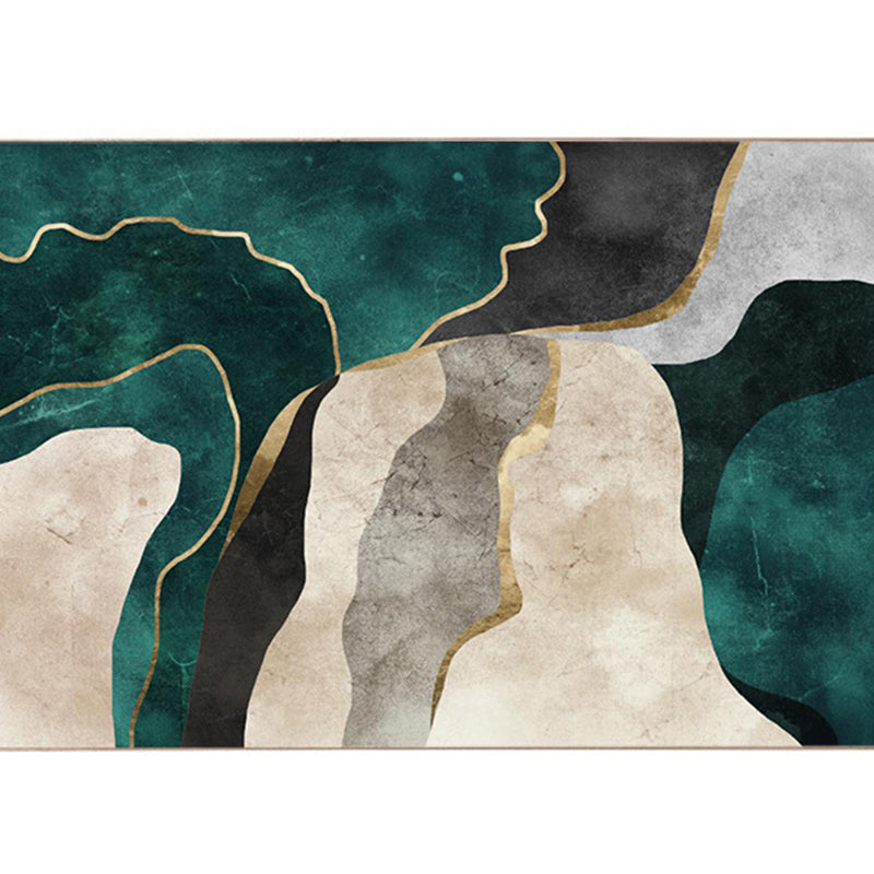 Color Mixed Causal Area Carpet Polyester Color Blooming Indoor Rug Easy Care Carpet for Living Room