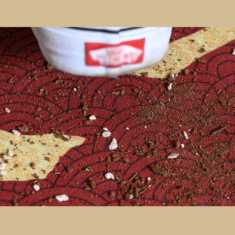 Glam Marble Effect Area Rug Classic Floral Print Carpet Non-Slip Backing Rug for Home Decoration