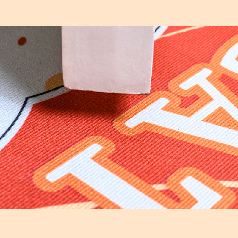 Glam Marble Effect Area Rug Classic Floral Print Carpet Non-Slip Backing Rug for Home Decoration