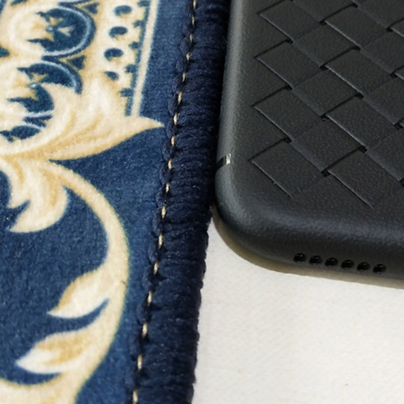 Classical European Style Rug Flower Print Polyester Carpet Anti-Slip Backing Rug for Home Decor