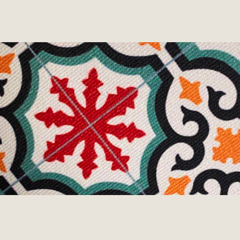 Decorative Floral Printed Rug Modern Marble Surface Carpet Stain Resistant Rug for Living Room