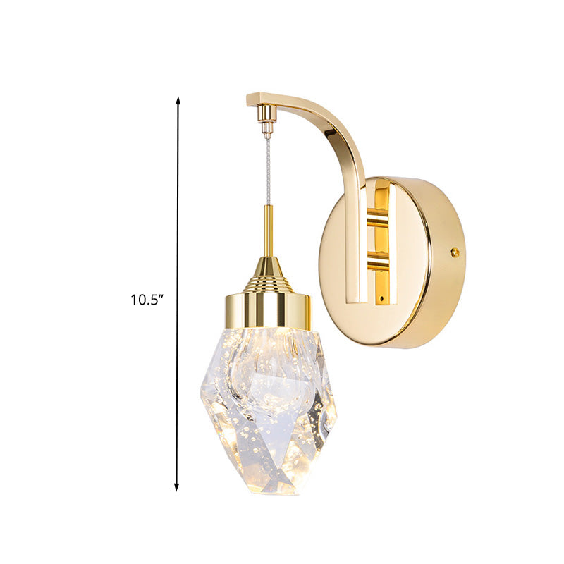 Sala de estar geométrica Spliche Light Vintage Bubble Crystal LED Gold Lighting Lighting para dormitorio