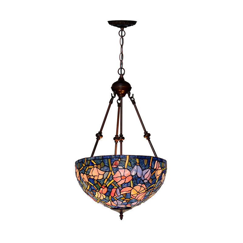 Petal Chandelier Lighting Ayémat 2 lumières coupées en verre de plafond victorien Light en rouge / rose / violet pour chambre à coucher