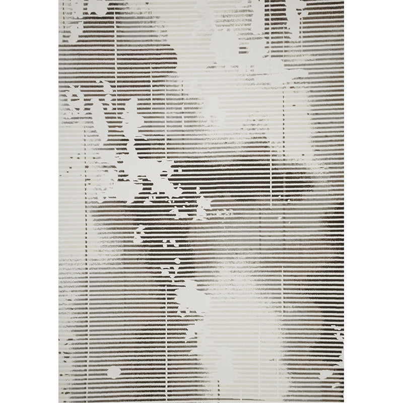 Grey Tone Eclectic Rug Polyester Carpet Mottled Effect Indoor Rug Non-Slip Backing for Living Room