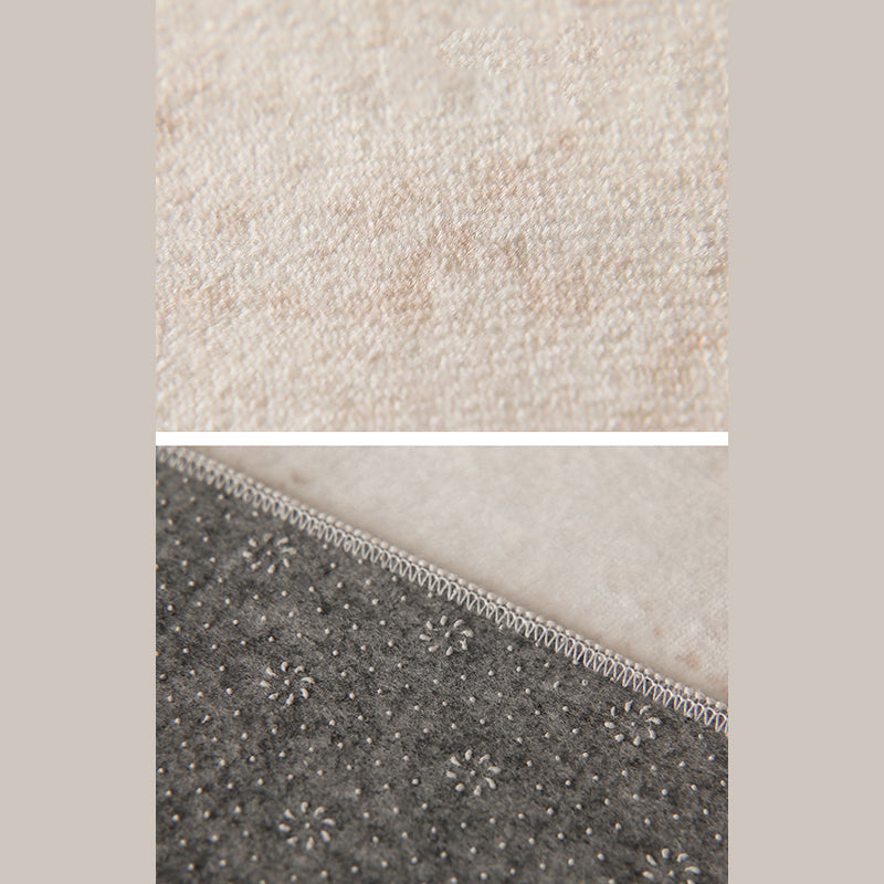 Color Mixed Simple Rug Polyester Carpet Ink Traces Indoor Rug Anti-Slip Backing for Living Room