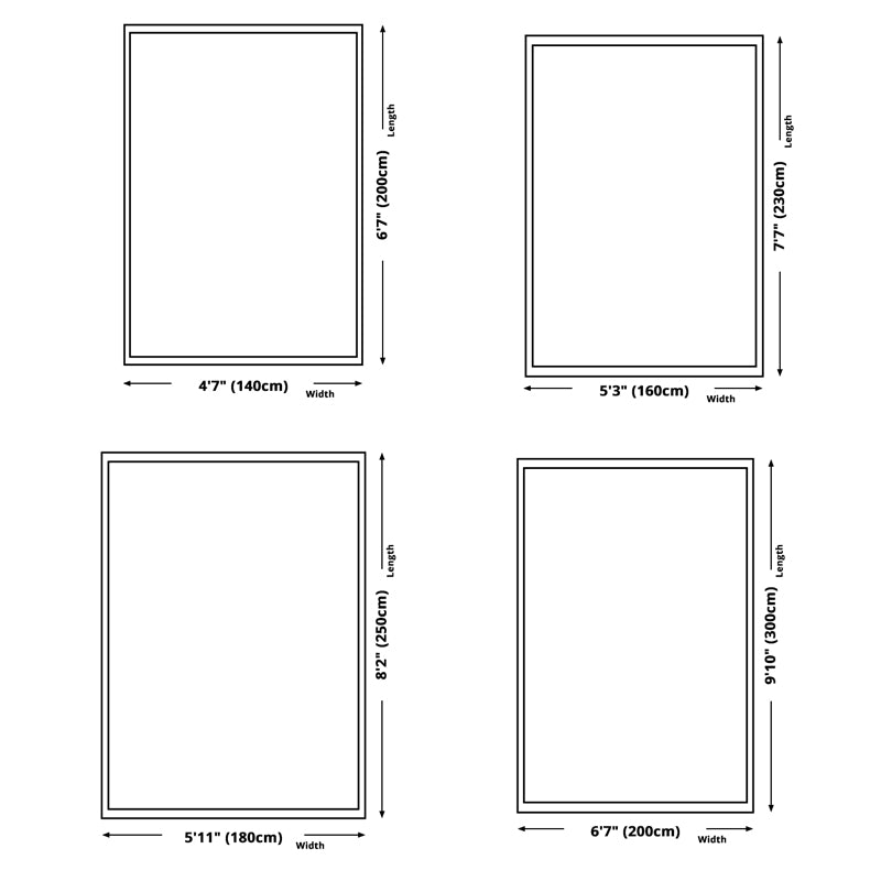 Multicolor Trendy Rug Polyester Carpet Rendering Traces Indoor Rug Anti-Slip Backing for Living Room