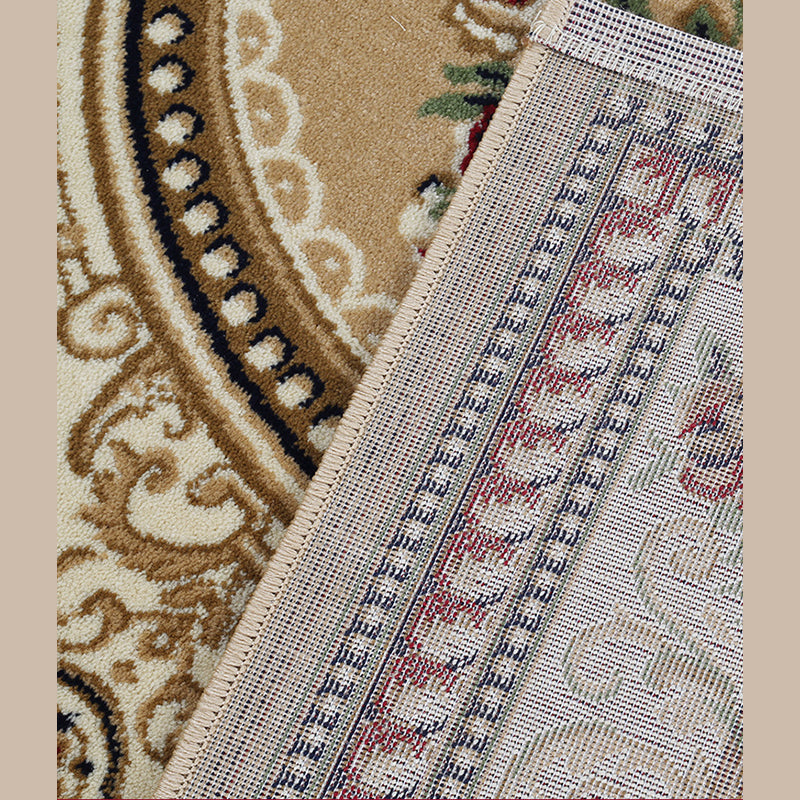 Geel European Area Tapijt Polyester Tribal Patroon Tapijt Easy Care Washable Tapijt voor thuisdecoratie