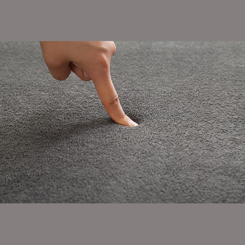 Casual Indoor Carpet Solid Color Polyester Area Rug Stain Resistant Carpet for Living Room