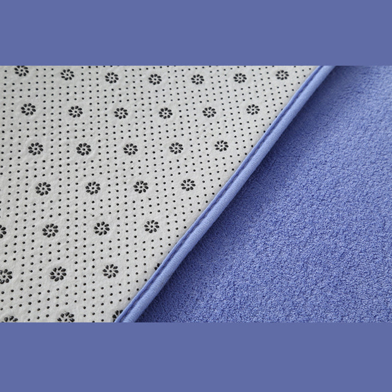 Casual Indoor Carpet Solid Color Polyester Area Rug Stain Resistant Carpet for Living Room