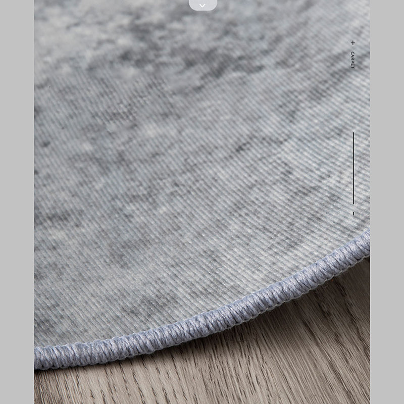 White Tone Comfort Area Carpet Polyester Gradient Traces Indoor Rug Easy Care Carpet for Living Room