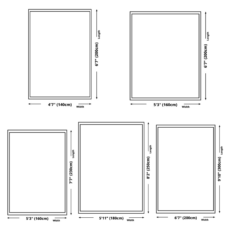 White Tone Comfort Area Carpet Polyester Gradient Traces Indoor Rug Easy Care Carpet for Living Room