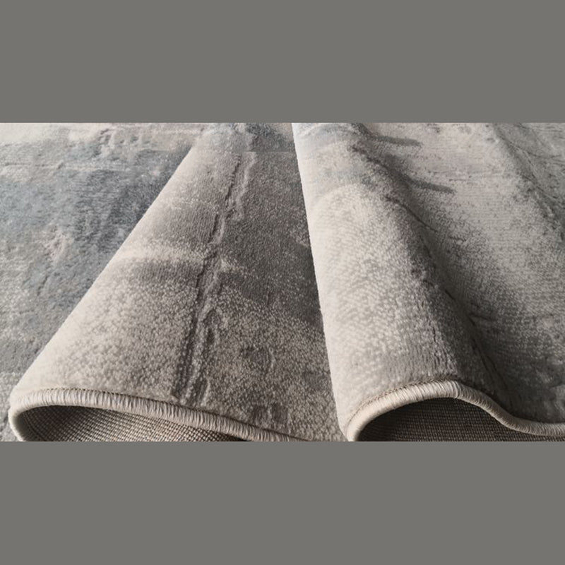 Grey Tone Simplicity Area Carpet Polyester Abstract lines Indoor Rug Washable Carpet for Living Room