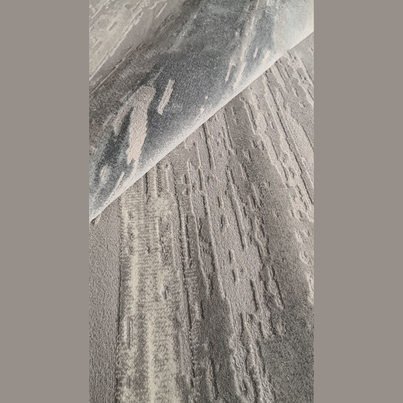 Grey Tone Simplicity Area Carpet Polyester Abstract lines Indoor Rug Washable Carpet for Living Room
