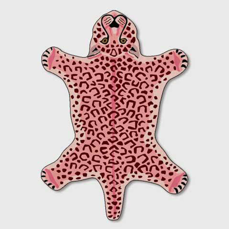 Tappeto di tappeto in poliestere di tappeti in poliestere per tappeti per leopardo leopardo per soggiorno resistente alle macchie per soggiorno