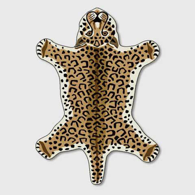 Tappeto di tappeto in poliestere di tappeti in poliestere per tappeti per leopardo leopardo per soggiorno resistente alle macchie per soggiorno