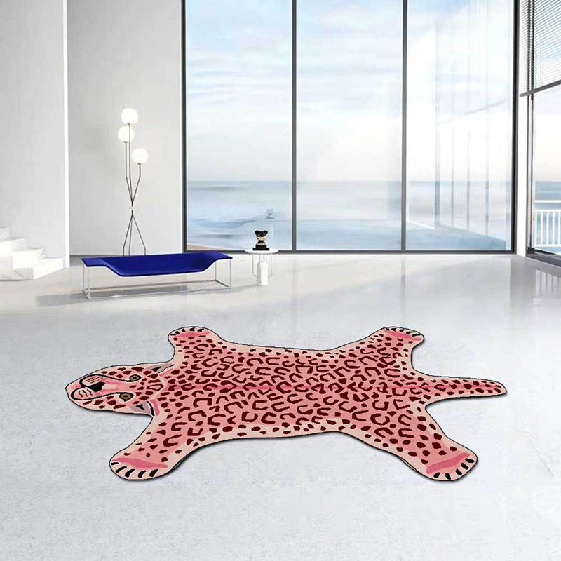 Tappeto di tappeto in poliestere di tappeti in poliestere per tappeti per leopardo leopardo per soggiorno resistente alle macchie per soggiorno
