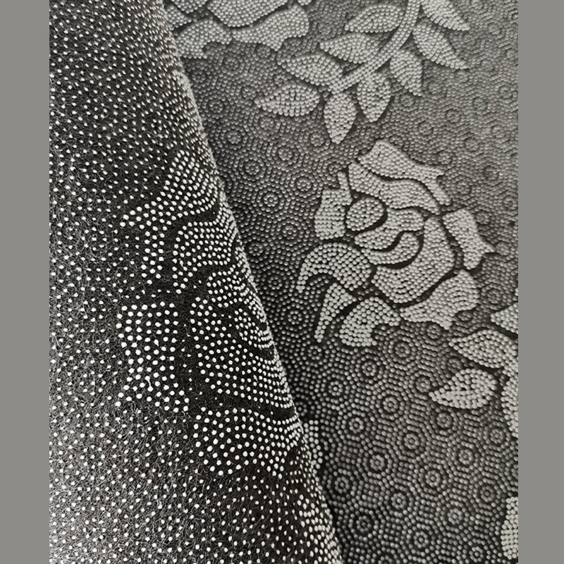 Gray Fish Print Indoor Rug Polyester Casual Rug Washable Area Rug for Indoor Room