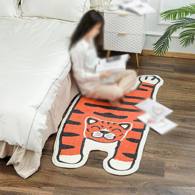 Rapis à imprimé tigre nouveau pour enfants Polyester Tapis d'intérieur