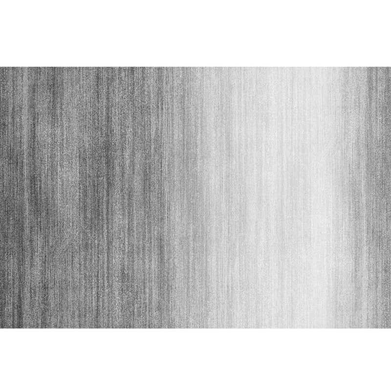 Solid Color Simple Indoor Rug Polyester Gradient Effect Carpet Non-Slip Backing Rug for Living Room