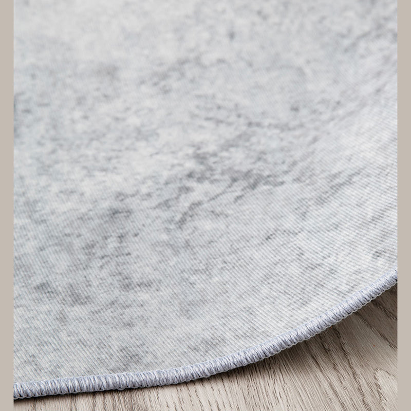 Solid Color Simple Indoor Rug Polyester Gradient Effect Carpet Non-Slip Backing Rug for Living Room