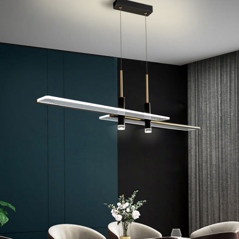 2 focos Luces de techo moderno de techo moderno de colgante LED LED para comedor