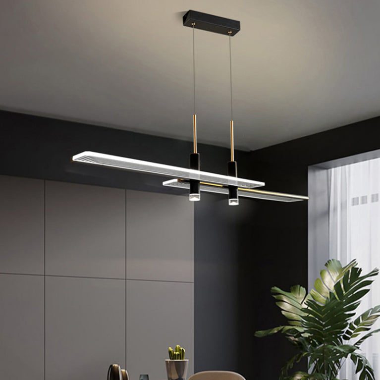 2 focos Luces de techo moderno de techo moderno de colgante LED LED para comedor