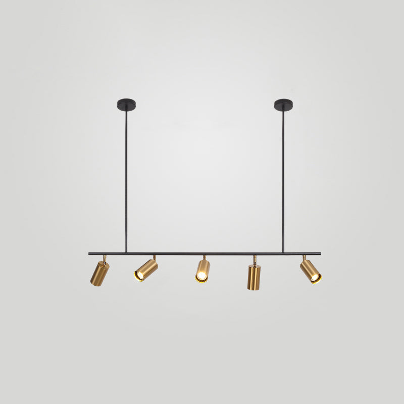 Linea de iluminación de la isla lineal colgante lineal lsland iluminación de la isla colgante luces en metal
