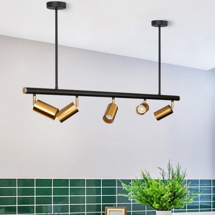 Linear Island Lighting Pendant Linear Lsland Lighting Hanging Island Lights in Metal