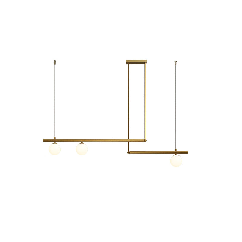 3 Light Kitchen Island Pendant Linear Chandelier Contemporary Island Lighting