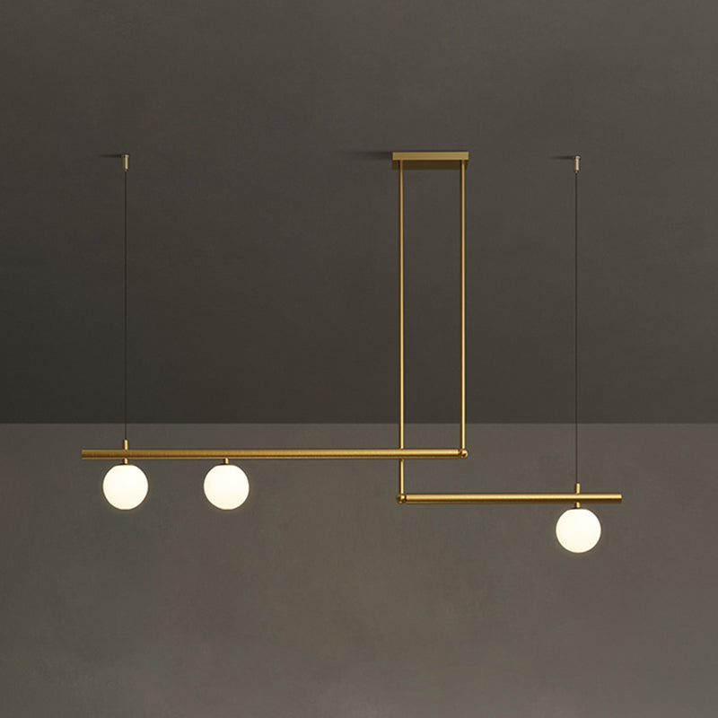 3 Light Kitchen Island Pendant Linear Chandelier Contemporary Island Lighting