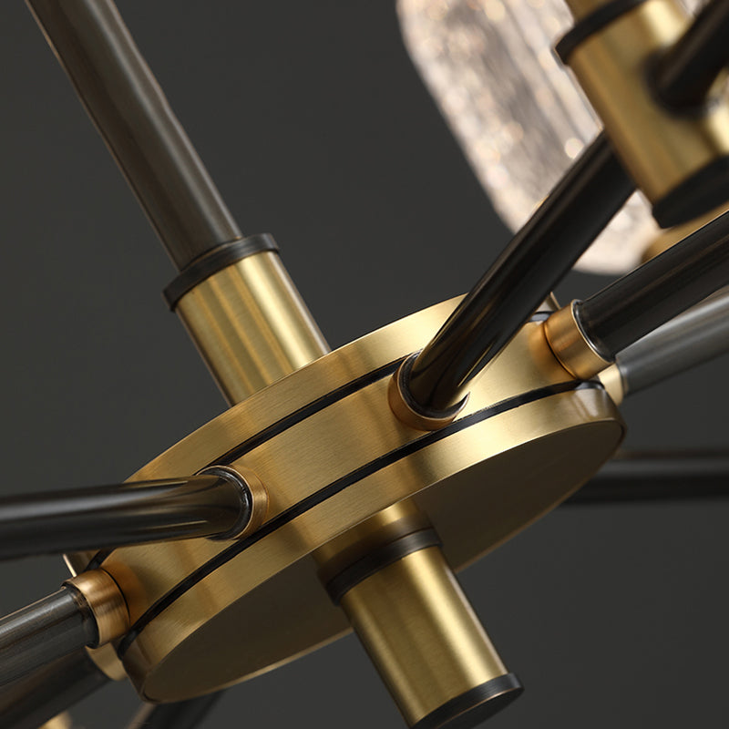 Luces de lámparas de la isla de iluminación lineal Luces de araña colgante moderna