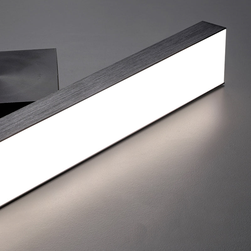 Luci a sospensione da cucina contemporanea illuminazione isola lineare luce appesa in nero