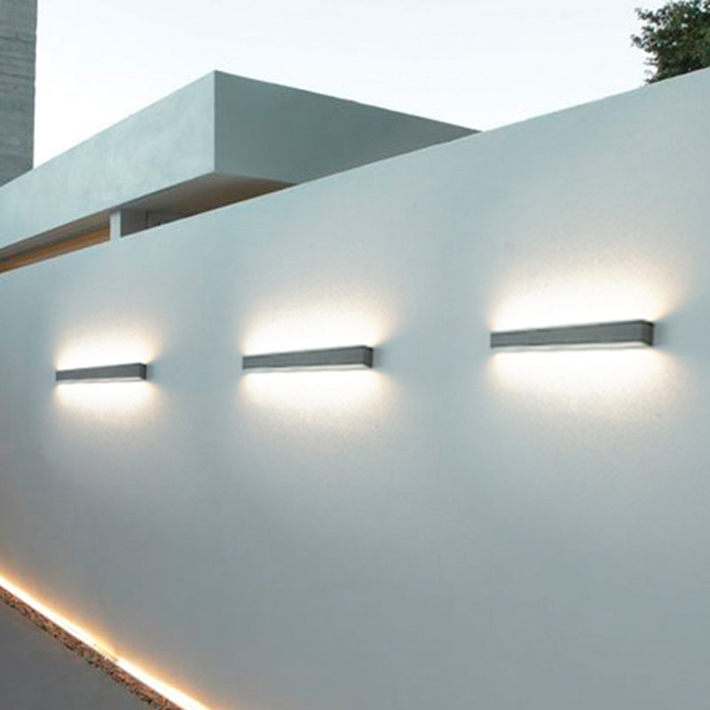 Iluminación moderna de pared de metal LED Rectangular Rectangular LED de 1 luces