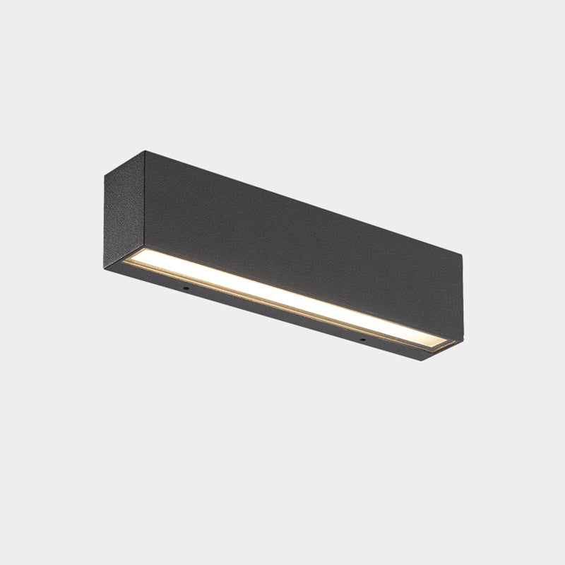 Iluminación moderna de pared de metal LED Rectangular Rectangular LED de 1 luces