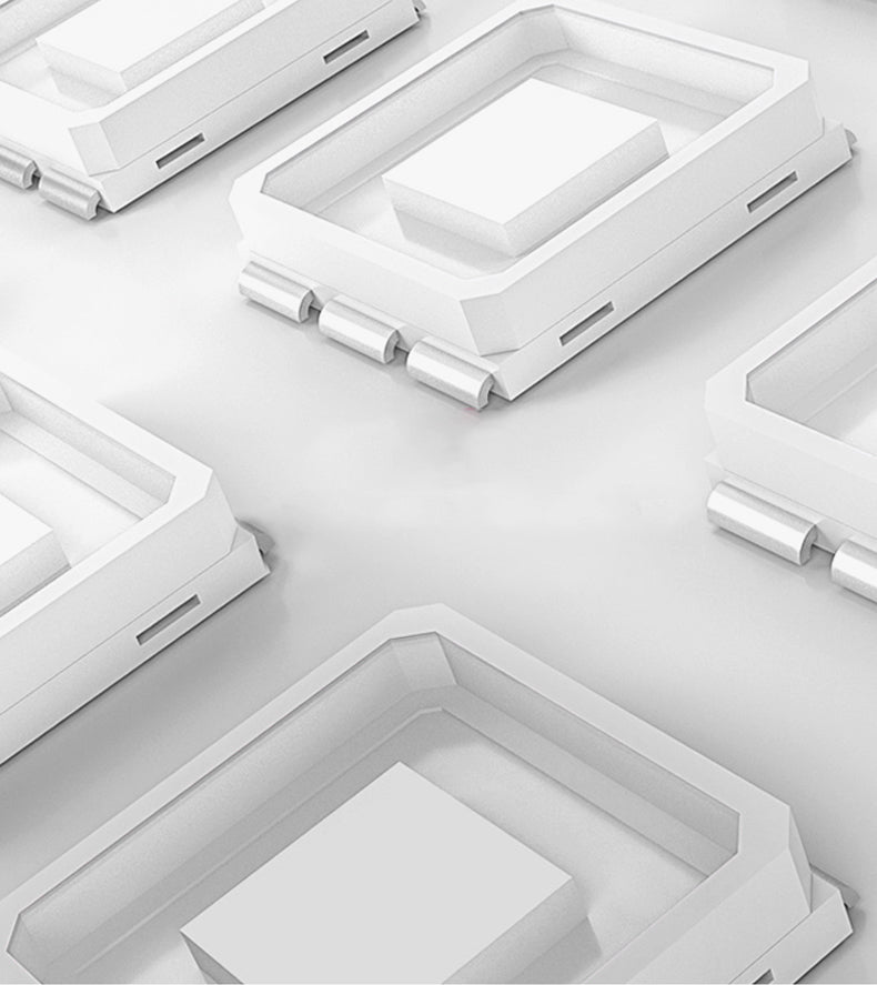 Iluminación moderna de pared de metal LED Rectangular Rectangular LED de 1 luces