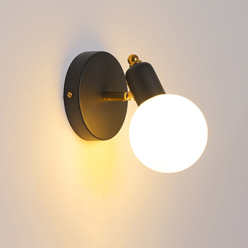 Glas moderne leeswandwandeling wereldwijd 1 licht wandgemonteerd licht voor slaapkamer