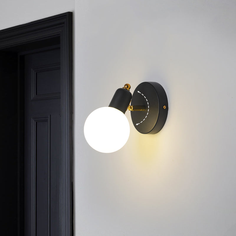 Glas moderne leeswandwandeling wereldwijd 1 licht wandgemonteerd licht voor slaapkamer