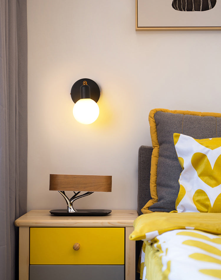 Glas moderne leeswandwandeling wereldwijd 1 licht wandgemonteerd licht voor slaapkamer