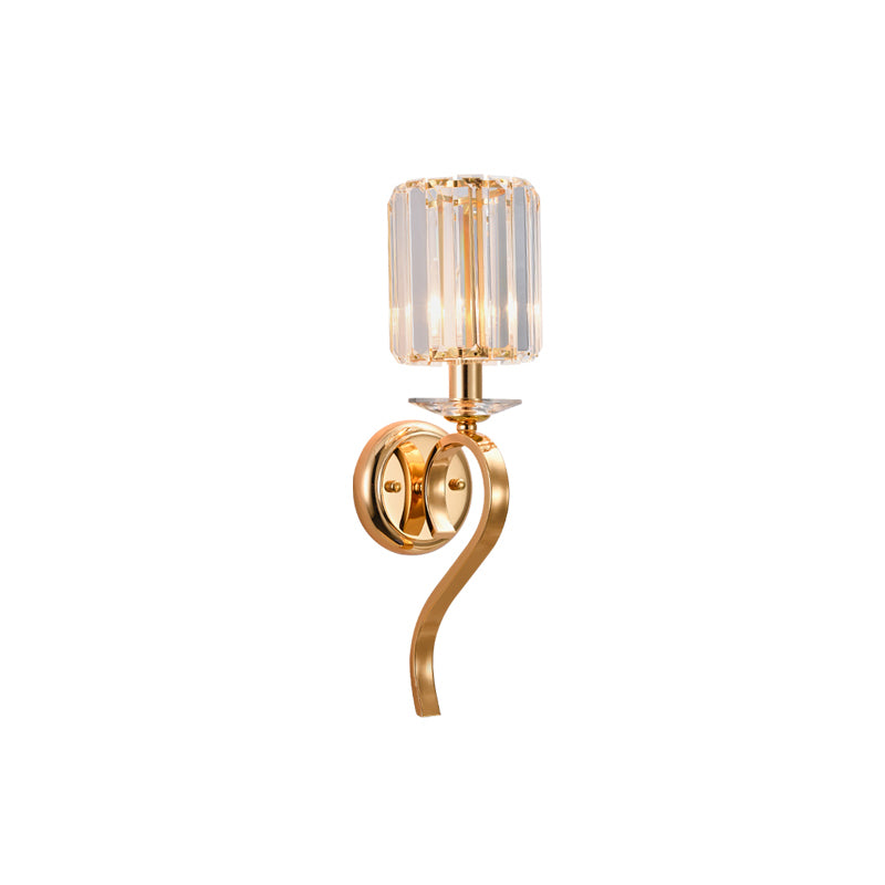 Modern Nordic Crystal Wall Lights Cylinder Wall Mounted Lamps for Living Room
