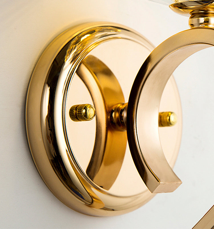Luces de pared de cristal nórdicas modernas lámparas montadas en la pared de cilindro para sala de estar