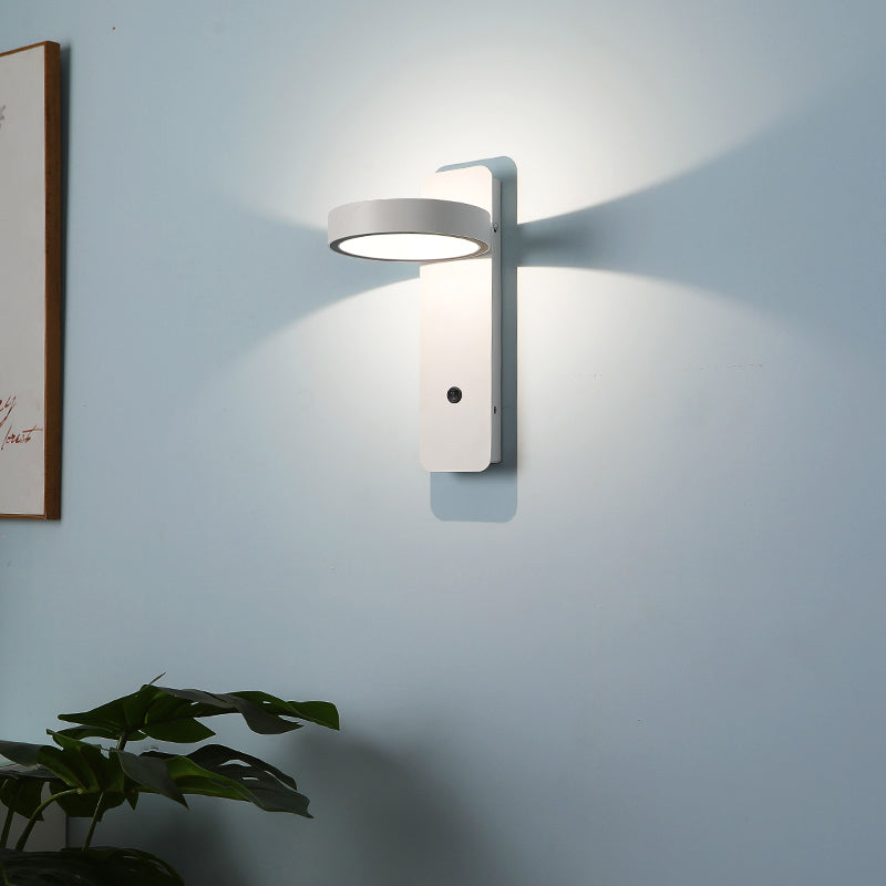 Lampade a 1 luci di minimalismo Light Frepfurs Sconce lampade da parete in ferro per camera da letto