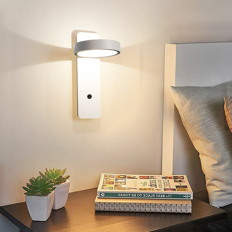 Lampade a 1 luci di minimalismo Light Frepfurs Sconce lampade da parete in ferro per camera da letto