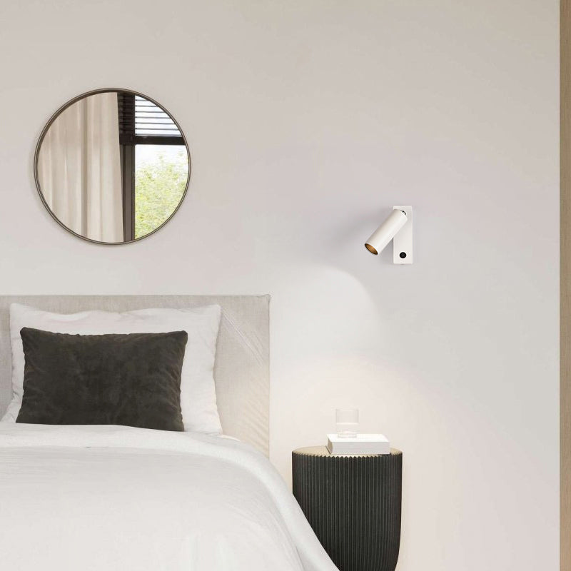 Moderna lampada da parete a parete in alluminio a 1 luce Sfonce a parete regolabile per camera da letto