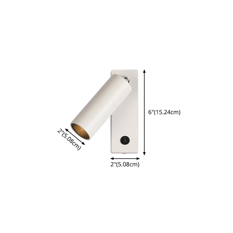 Moderna lampada da parete a parete in alluminio a 1 luce Sfonce a parete regolabile per camera da letto