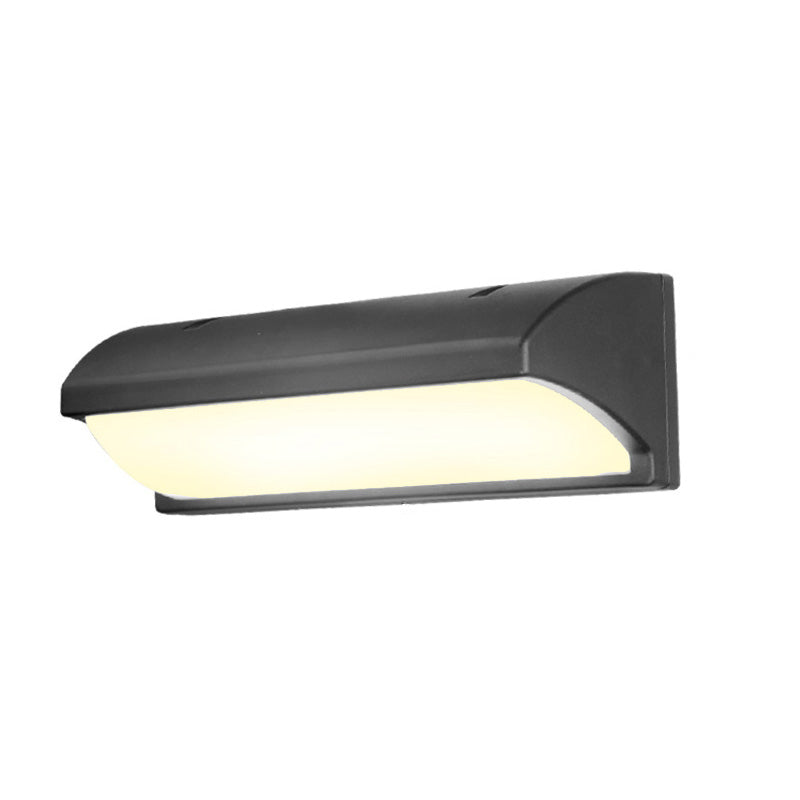 Geometric Shade Wall Lighting Modern Simple Style Metal 1 Light Sconce Light in Black and White