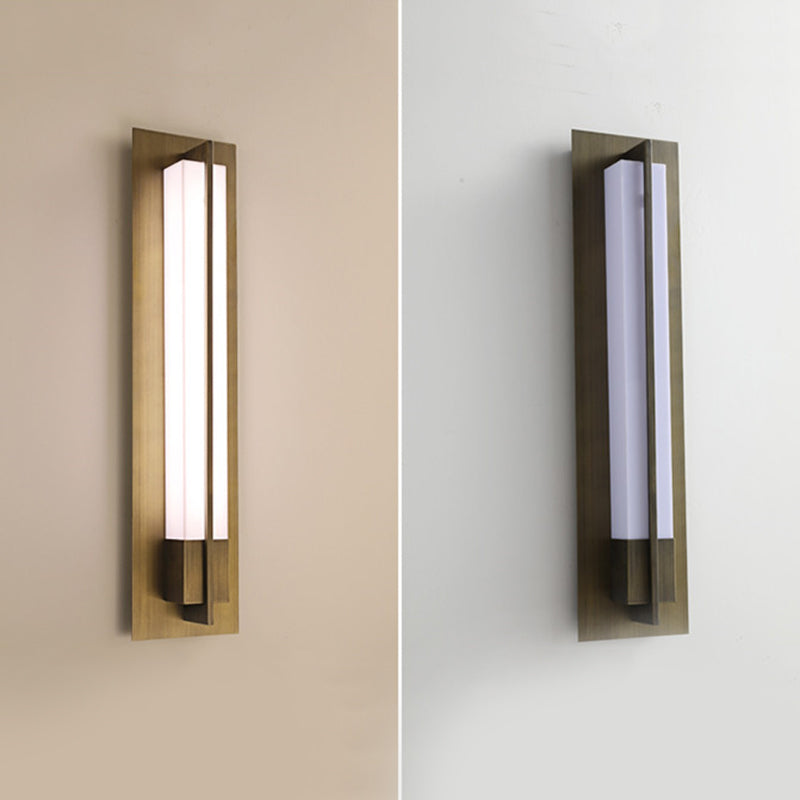 Éclairage de mur en métal à style simple à 1 lumière