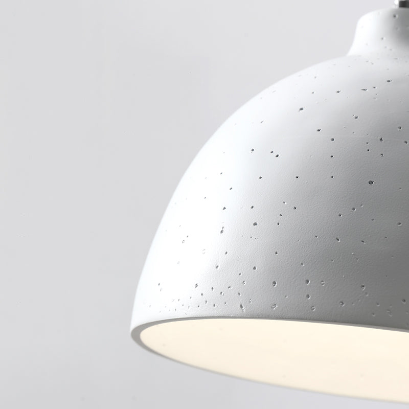 Modern Creative Single Pendant Light Resin Bowl Macaron Hanging Lamp for Dining Room