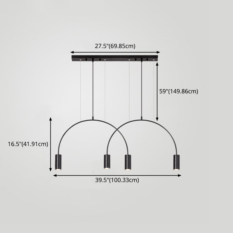 4 Light Kitchen Island Pendant Linear Pendant Lighting Island Light Fixtures